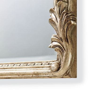 Graciella Old World Console Mirror with Carved Mahogany Frame