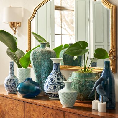 Graciella Old World Console Mirror with Carved Mahogany Frame