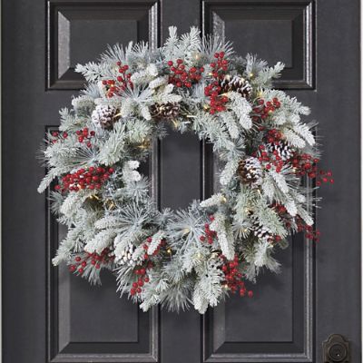 Flocked wreath shop