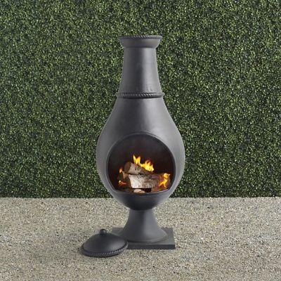 Layne Cast Aluminum Chiminea | Frontgate