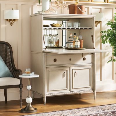 Bar Cabinet Frontgate Toulon Handcarved Bar Cabinet | Frontgate