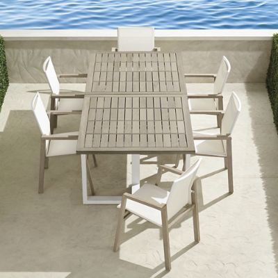 Frontgate Resort Collection Newport 7 pc. Teak Dining Set