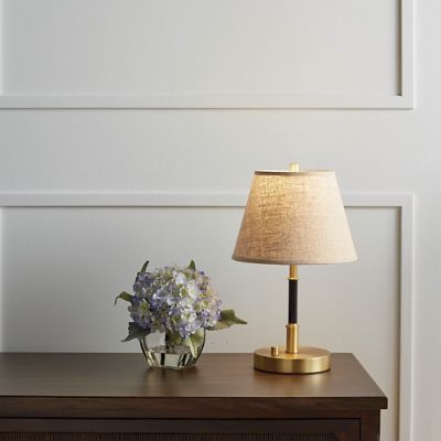 Dixon Cordless Rechargeable LED Table Lamp with Brass Finish