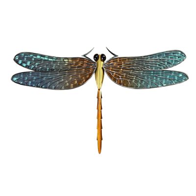 Dragonfly Indoor/Outdoor Wall Art by Copper Art with Heat Patina ...