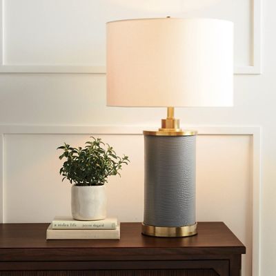 Leather on sale desk lamp