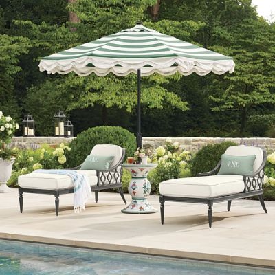 Frontgate Resort 9' Designer Umbrella with Sunbrella Canopy