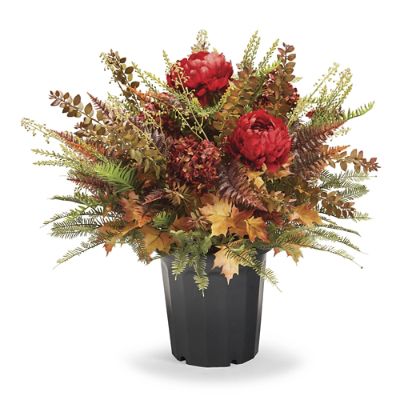 Autumn Fern and Floral Urn Filler Frontgate