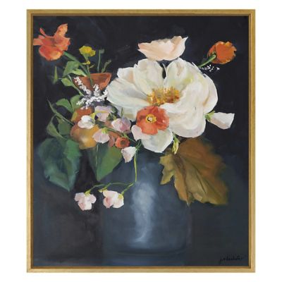 Grand Bouquet Giclee Print with Gold-Finish Wood Frame & Lively