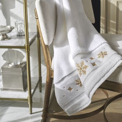 Frontgate Resort Collection™ Shimmering Snowflake Hand Towels, Set