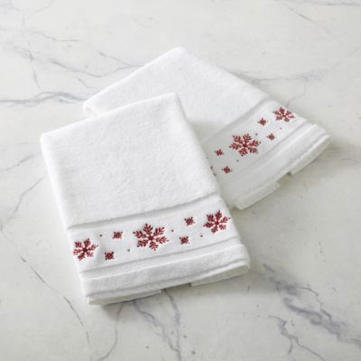 FRONTGATE Set of 2 Washcloths Viola