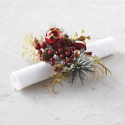 Holiday Napkin Rings Set Of Four Frontgate   177720 Main