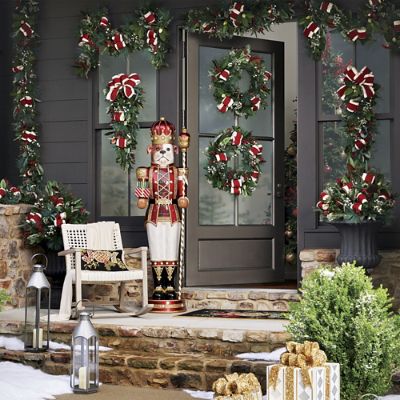 LED Dixie Dog Nutcracker with Multicolor Lights & Metallic Finish