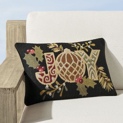 Joyful Christmas Indoor Outdoor Pillow Frontgate