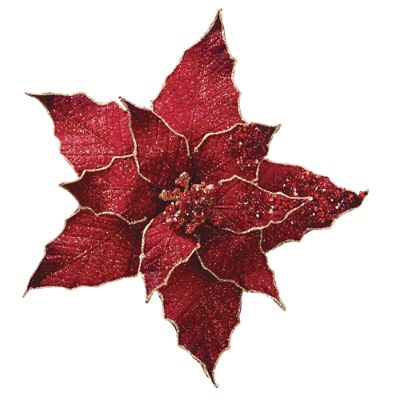 Blush / Pink Poinsettia Clips