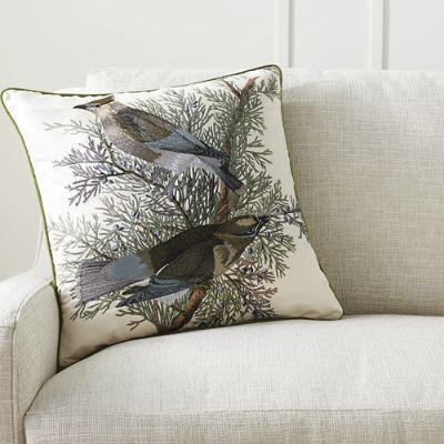 Botanical Garden Linen Lumbar Pillow Cover