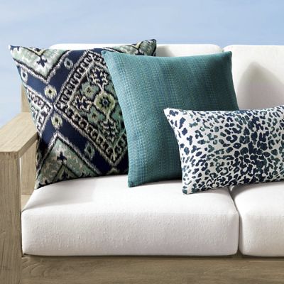 Ikat Diamond Wild One Alba Indoor Outdoor Pillow Set by Elaine Smith