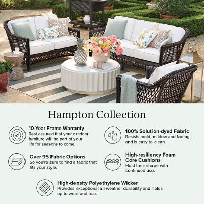 Hampton Dining Side Chairs in Black Walnut Wicker, Set of Two