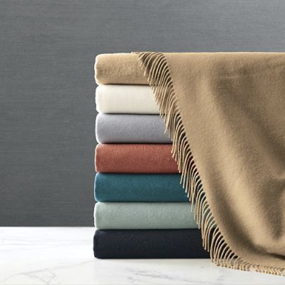 Cashmere Fringe Throw Frontgate