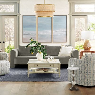 Changing Tides Gicl e Triptych & Natural Wood Frame Ready to Hang Art