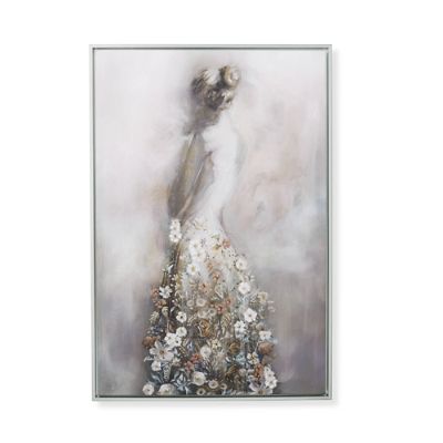 SUMMER Painting floral beauty dress♡ Summer Dress Gicl e Print with Handpainted Floral Highlights