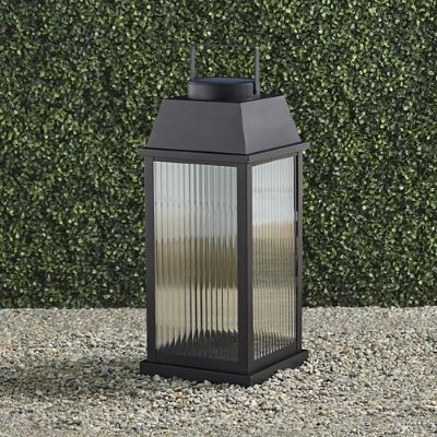 Lincoln Outdoor Solar LED Lantern with Motion Sensor & 3
