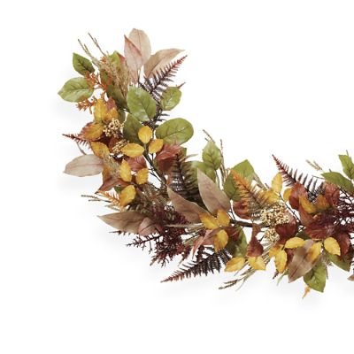 Hudson Harvest Garland with Lifelike Greenery & Indoor/Outdoor Use