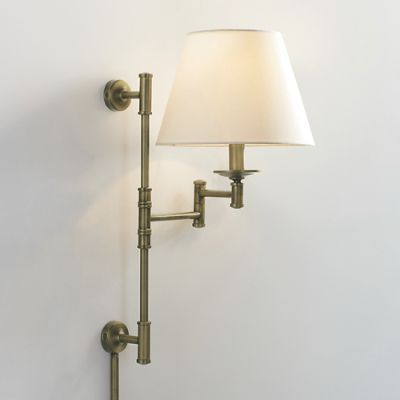 Brayden Swing Arm Sconce with Adjustable Design & Burnished Brass