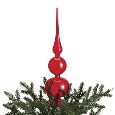 Glass Tree Toppers with Mouth-Blown Glass for Indoor Christmas Decor