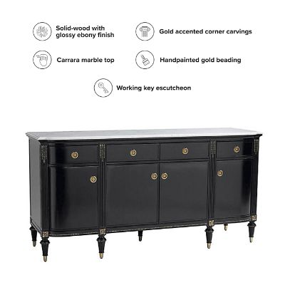 Regency Bow Front Sideboard