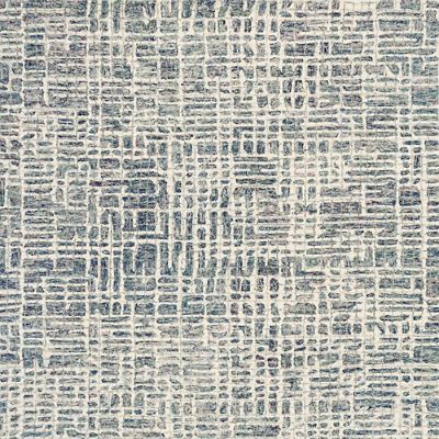 Clyde Wool Rug with Textural Grid Design in Earthy Hues & Finished Edges