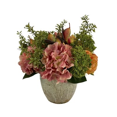 Summer Sunrise Floral Arrangement in Cream Ceramic Pot with