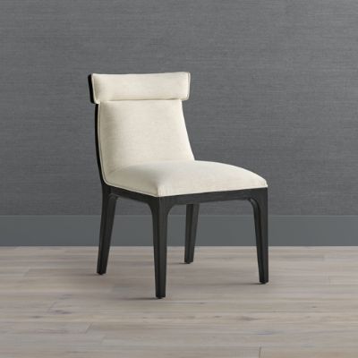 Kent Dining Chair with Snow Crypton Fabric & Hardwood Frame