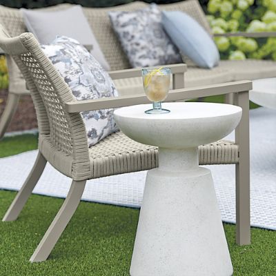 Sonata Outdoor Faux-Stone Tables - Versatile Nesting Design