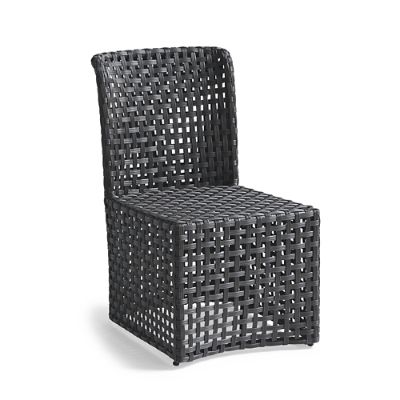 Bowman Dining Side Chairs Set of Two in All-Weather Graphite Wicker