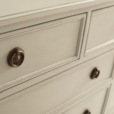 Etienne 11-Drawer Dresser with Brass Hardware & Fluted Legs