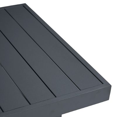 St. Kitts Aluminum Outdoor Tables with Matte Black Finish
