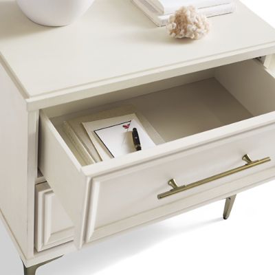Larsen Nightstand with Soft-Close Drawers & Integrated USB Ports