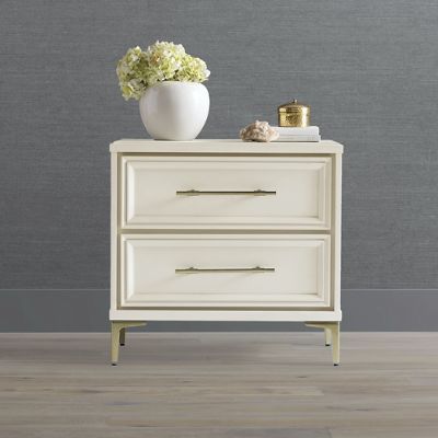 Larsen Nightstand with Soft-Close Drawers & Integrated USB Ports