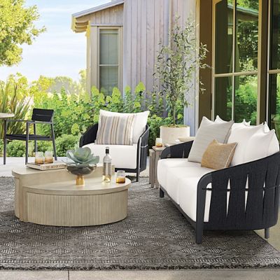 Cadiz Lounge Chair with Cushions & Weather-Resistant Wicker