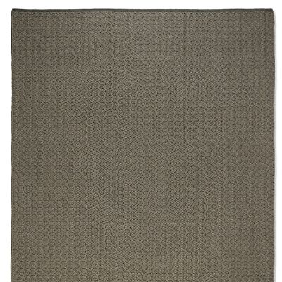 Crew Indoor/Outdoor Rug in Brown with Woven Pattern & Durable Polypropylene