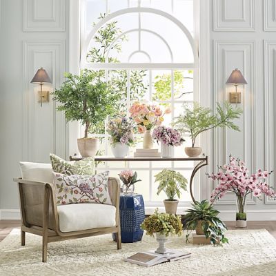 Frangipani in Glass Cube with Lifelike Foliage & Acrylic