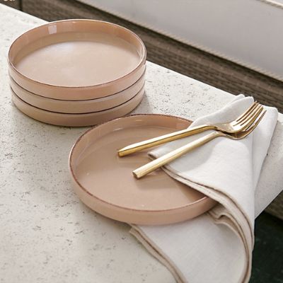 Somerset Melamine Dinnerware Set for Indoor & Outdoor Dining with