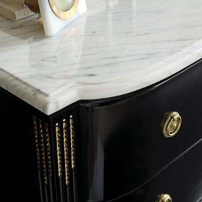 Regency Bow Front 3-Drawer Chest
