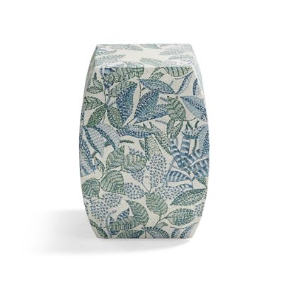 Handpainted Mosaic Vinery Stool - Blue & Green