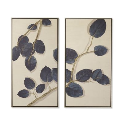 Twilight Lemon Leaves Giclée Print - Elegant Wall Art