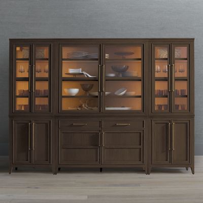 Kaplan Modular 8-Piece Oak Veneer Set with Adjustable Shelves