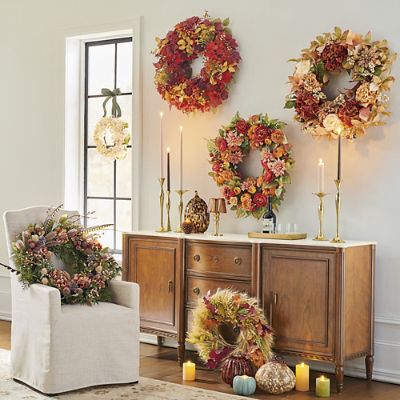 Lush Autumn Garden Wreath | Frontgate