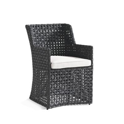 Bowman Dining Side Chairs Set of Two in All-Weather Graphite Wicker