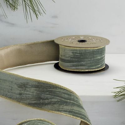 Vintage Velvet Gold Ribbon | Frontgate