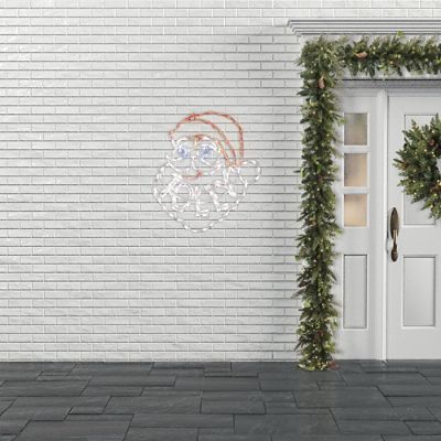 LED Jolly Santa Claus Sign | Frontgate